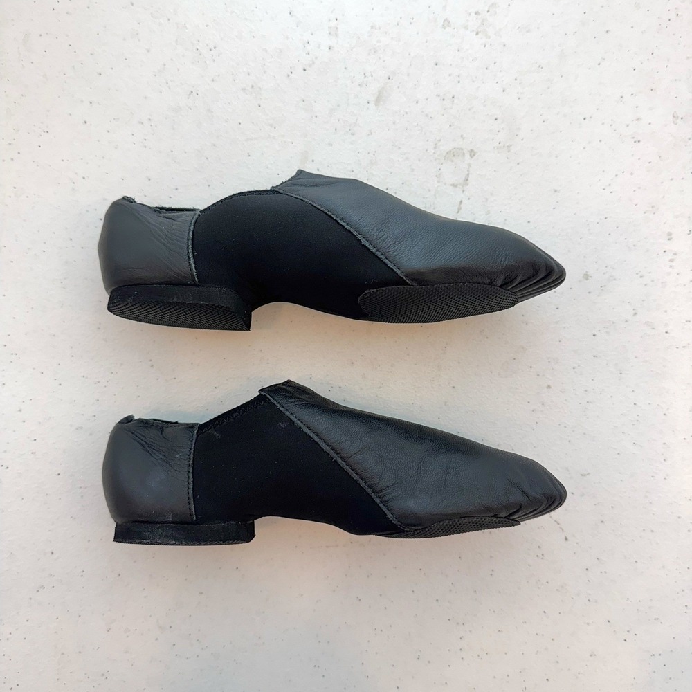 So Danca Java Kids Black Leather Split Sole Jazz Dance Shoes JZ43 Size 12